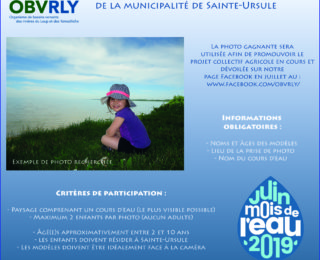 Concours photo d’enfants de la Municipalité de Sainte-Ursule